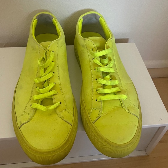 Neon Common Projects Achilles Low Fluo Sneakers EU40 - Picture 1 of 5